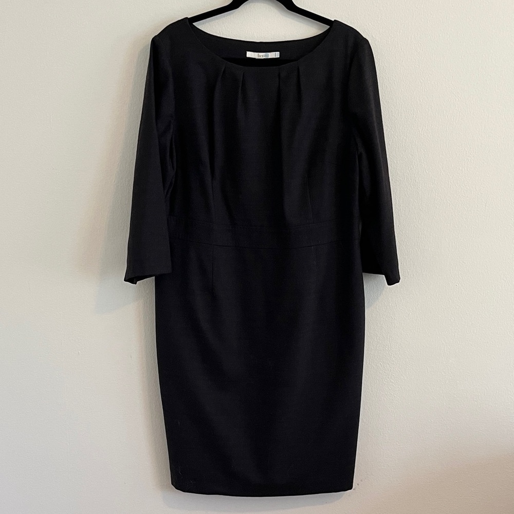 Boden Elegant Dark Gray Sleeve Dress